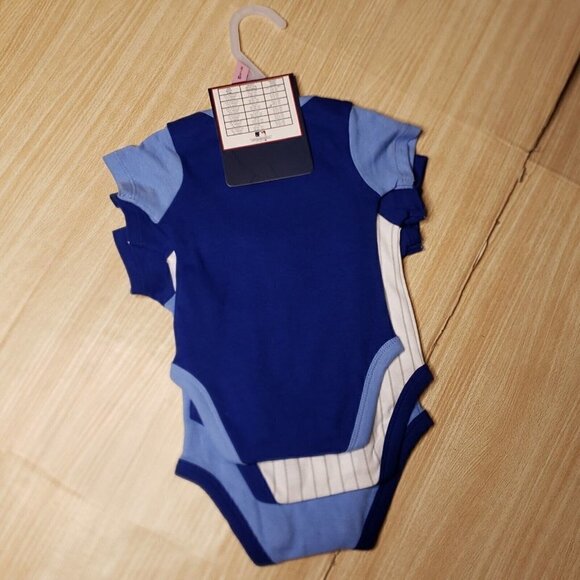 MLB Baby New Kansas City Royals 3 Pack One Piece Outfits - Picture 2 of 8